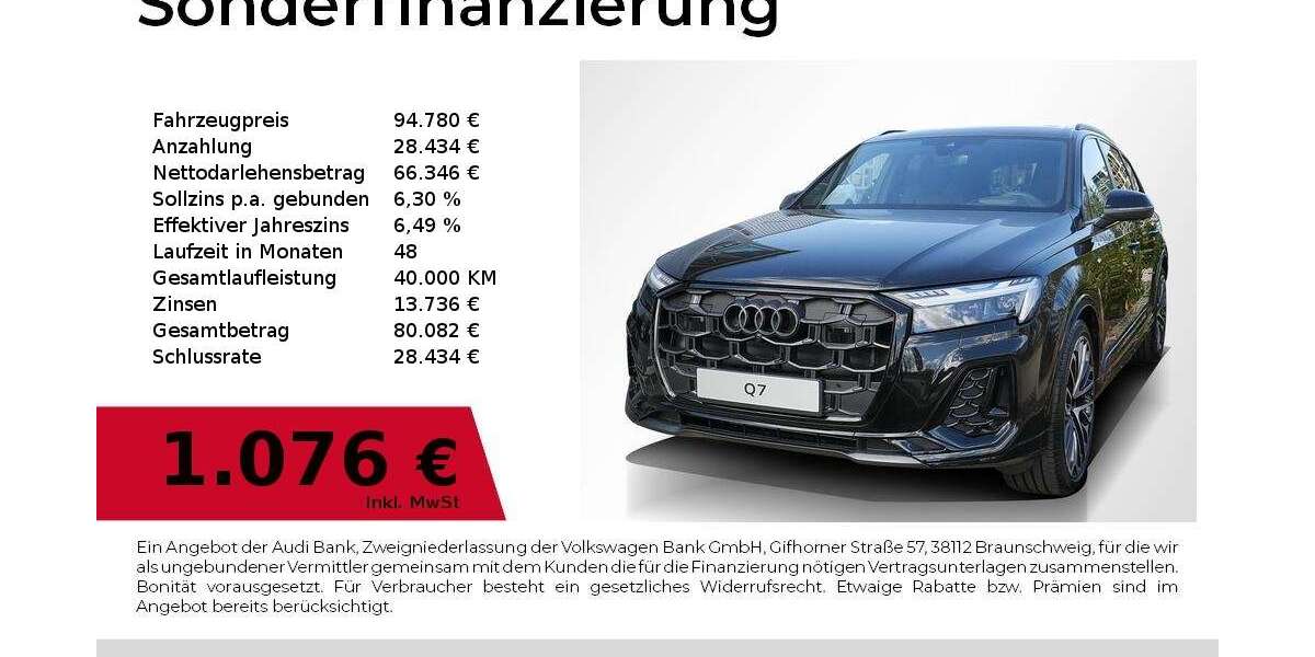 Audi Q7 9.900 km 94.780 &euro; Nürnberg 90411