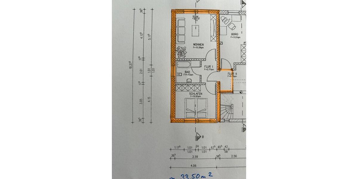 Etagenwohnung Porta Westfalica - 2 Zimmer, 35 m&sup2;, 360&euro; | Angebot:26323641
