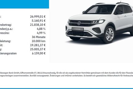 VW T-Cross 11.600 km 26.999 &euro; Mühlhausen/Thüringen 99974