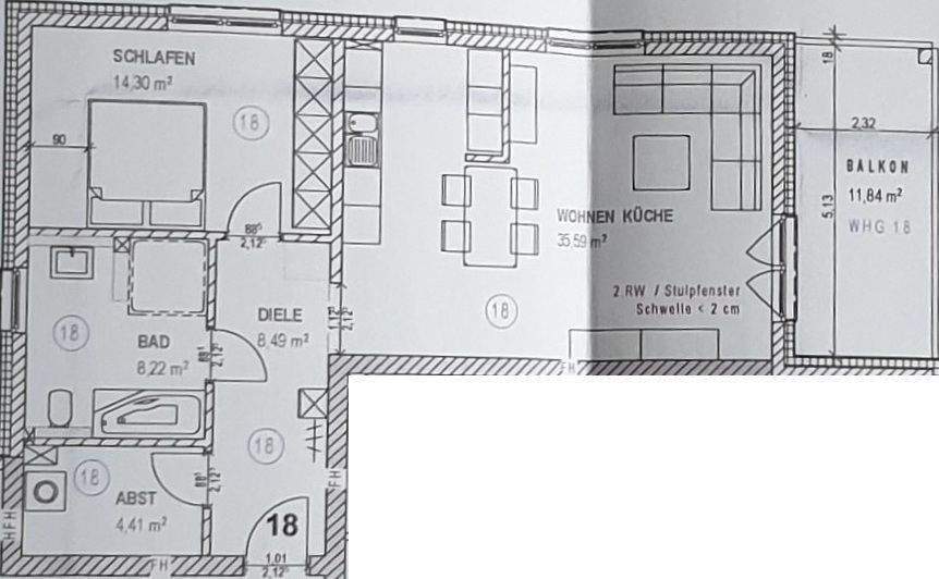 Etagenwohnung Menden Lendringsen - 2 Zimmer, 77 m&sup2;, 925&euro; | Angebot:25563317