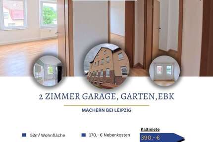 Wohnung Machern - 2 Zimmer, 52 m&sup2;, 390&euro; | Angebot:26803306