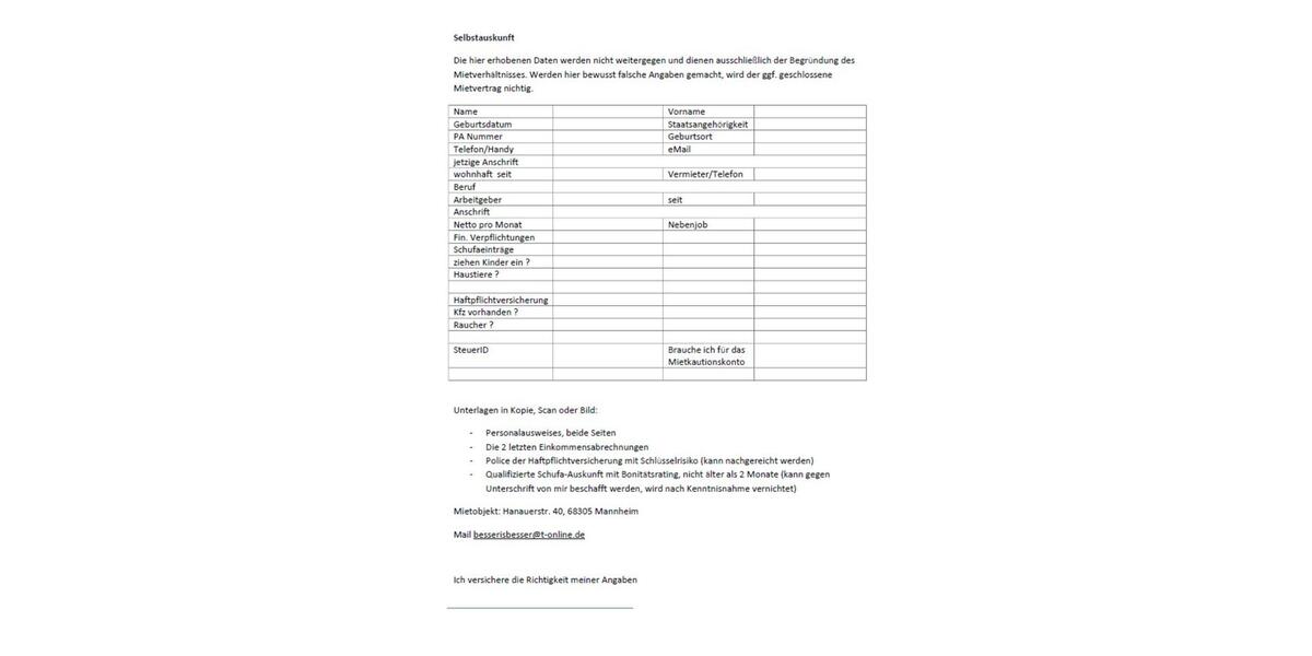 Erdgeschoßwohnung Mannheim Gartenstadt - 2 Zimmer, 62 m&sup2;, 650&euro; | Angebot:25025846