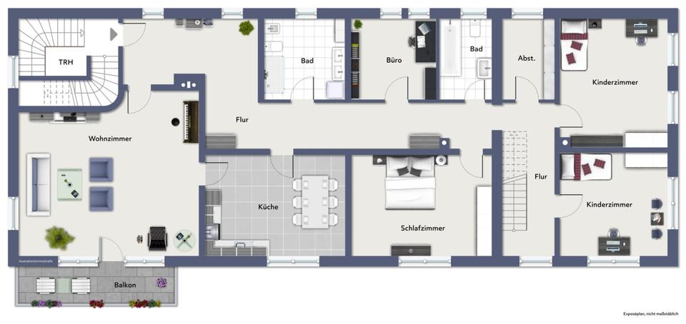 Etagenwohnung Großaitingen - 5 Zimmer, 193 m&sup2;, 1.800&euro; | Angebot:25852512
