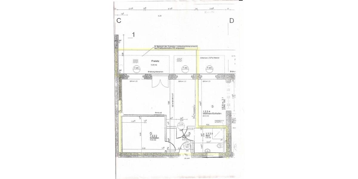 Erdgeschoßwohnung Bitterfeld-Wolfen Wolfen - 2 Zimmer, 49 m&sup2;, 69.000&euro; | Angebot:25757066