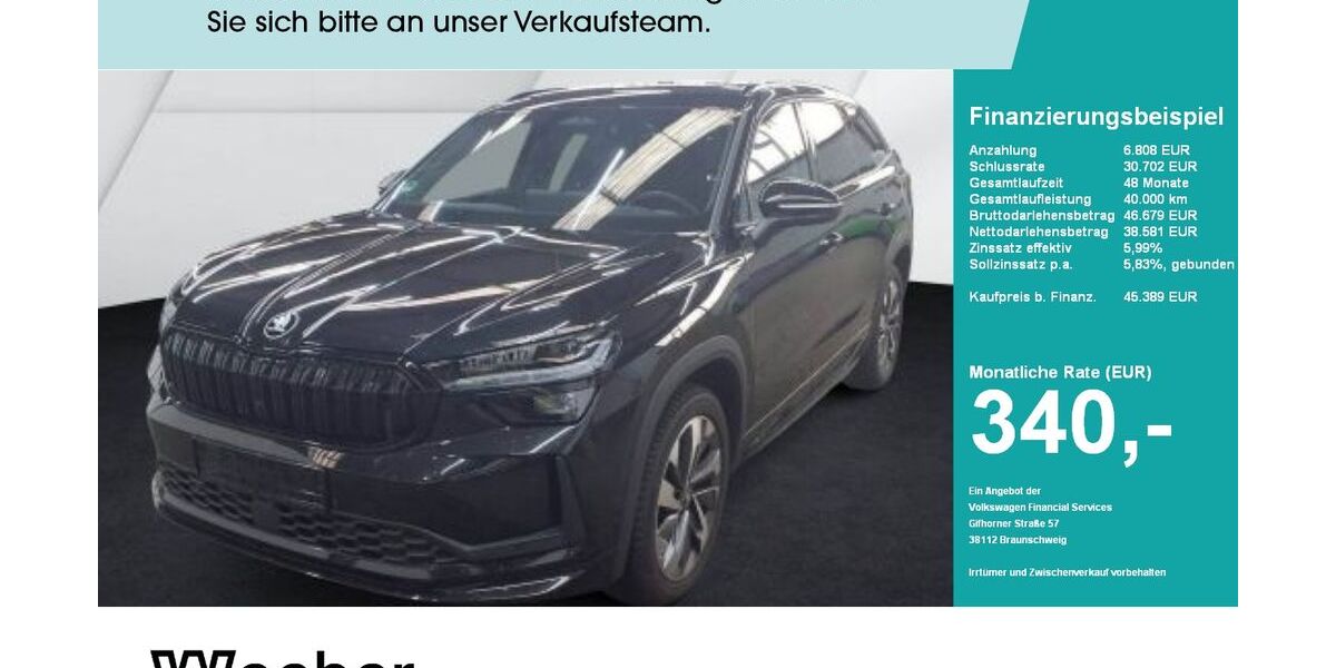 Skoda Kodiaq 15.755 km 45.388 &euro; Calw 75365