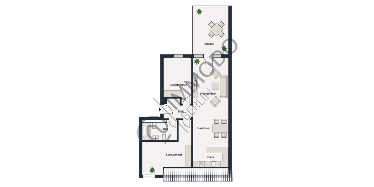 ?? Dachgeschoß-Traum im Arminius Kiez - Ruhig gelegene 3 Zi DG mit Lift, Süd-West Terrasse & Klima 3 zimmer