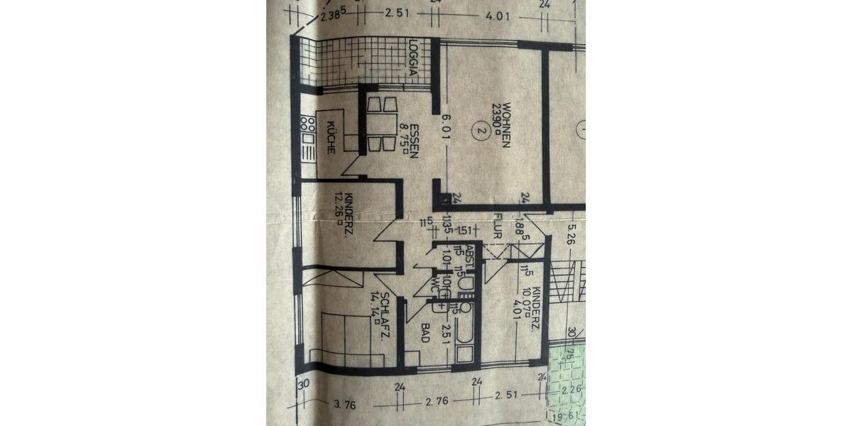 Etagenwohnung Künzelsau - 4 Zimmer, 100 m&sup2;, 349.000&euro; | Angebot:24730176