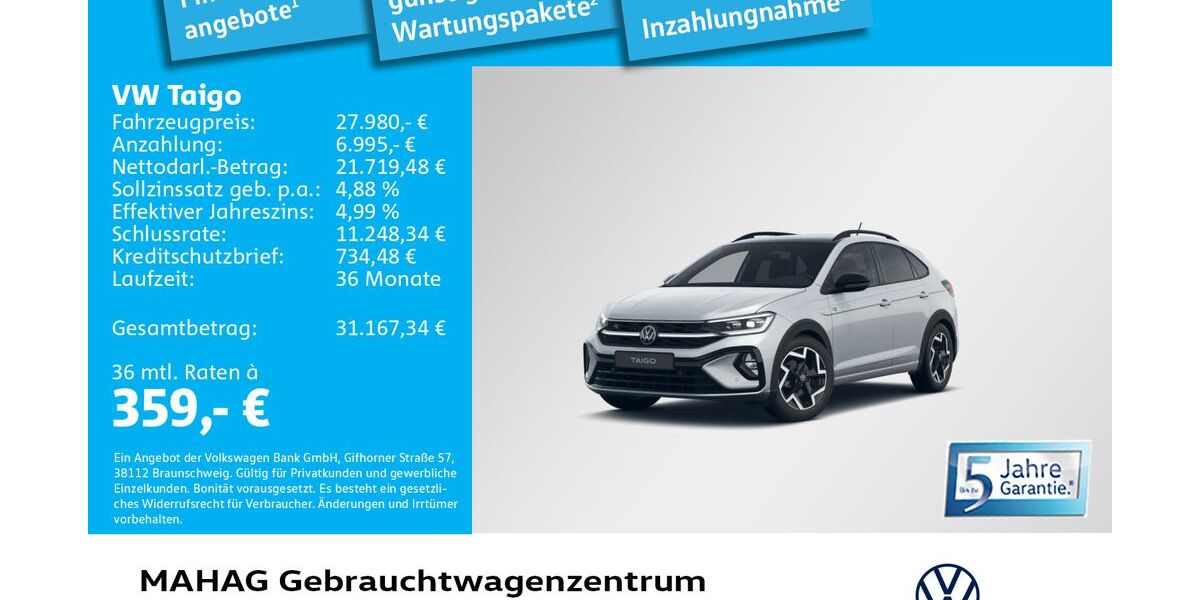 VW Taigo 4.286 km 27.980 &euro; München 80935