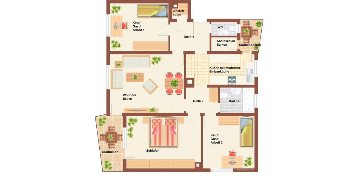 Etagenwohnung Stuttgart (-Bergheim) Bergheim - 4 Zimmer, 93 m&sup2;, 259.000&euro; | Angebot:25052043
