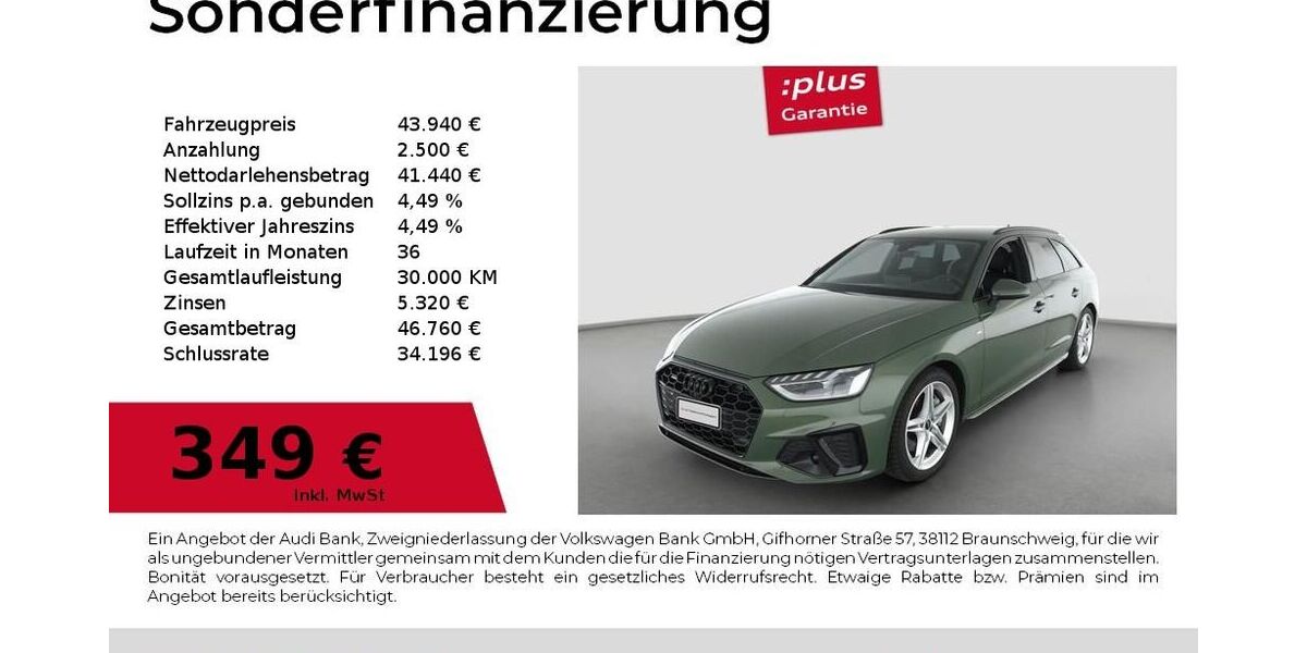 Audi A4 20.109 km 43.940 &euro; Magdeburg 39126