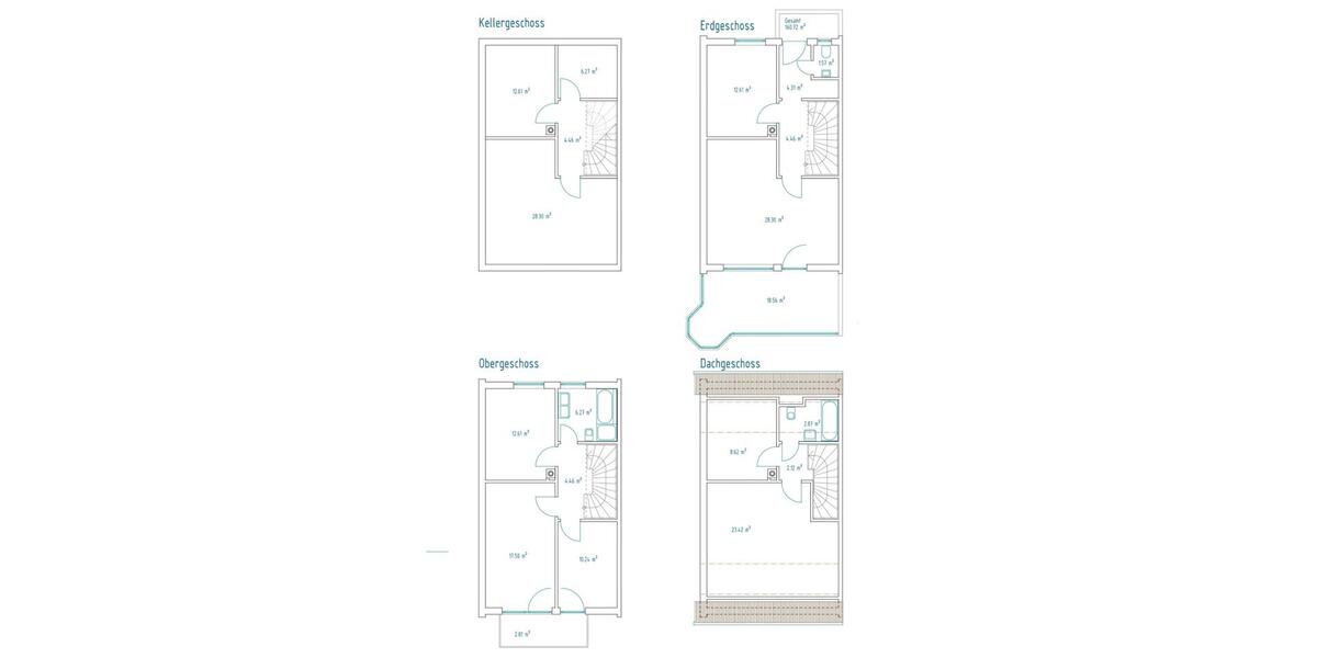 Doppelhaushälfte Augsburg Haunstetten-Siebenbrunn - 5 Zimmer, 160 m&sup2;, 580.000&euro; | Angebot:25839251