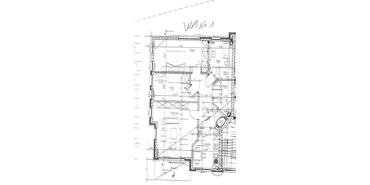 Etagenwohnung Tecklenburg - 3 Zimmer, 81 m&sup2;, 600&euro; | Angebot:26644885