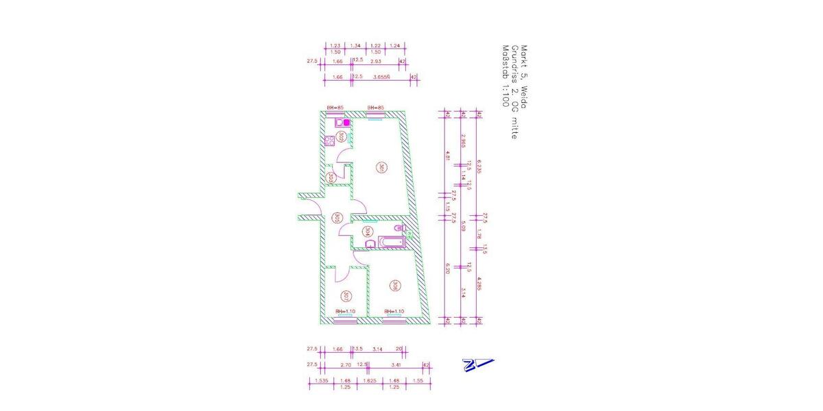 Wohnen mit Blick auf die Osterburg 3 zimmer
