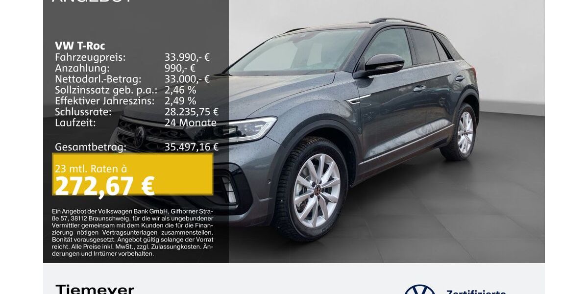 VW T-Roc 3.237 km 33.990 &euro; Bochum 44892