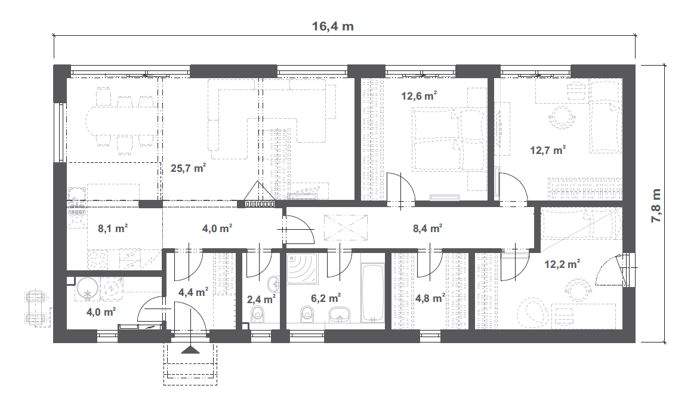 Bungalow Rodewald / Neudorf Neudorf - 4 Zimmer, 106 m&sup2;, 371.600&euro; | Angebot:25672131