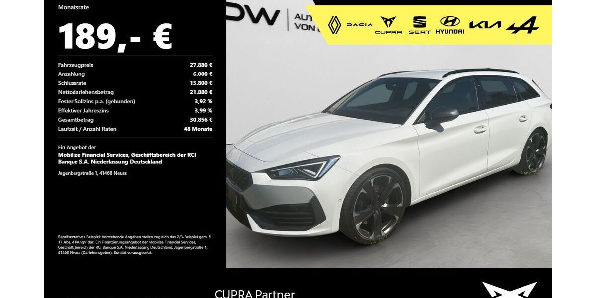Cupra Leon 55.400 km 27.880 &euro; Mosbach 74821