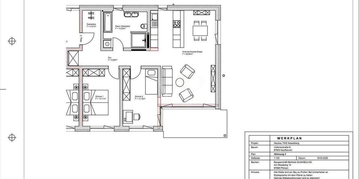 Etagenwohnung Kaufbeuren - 3 Zimmer, 94 m&sup2;, 685.000&euro; | Angebot:25692769