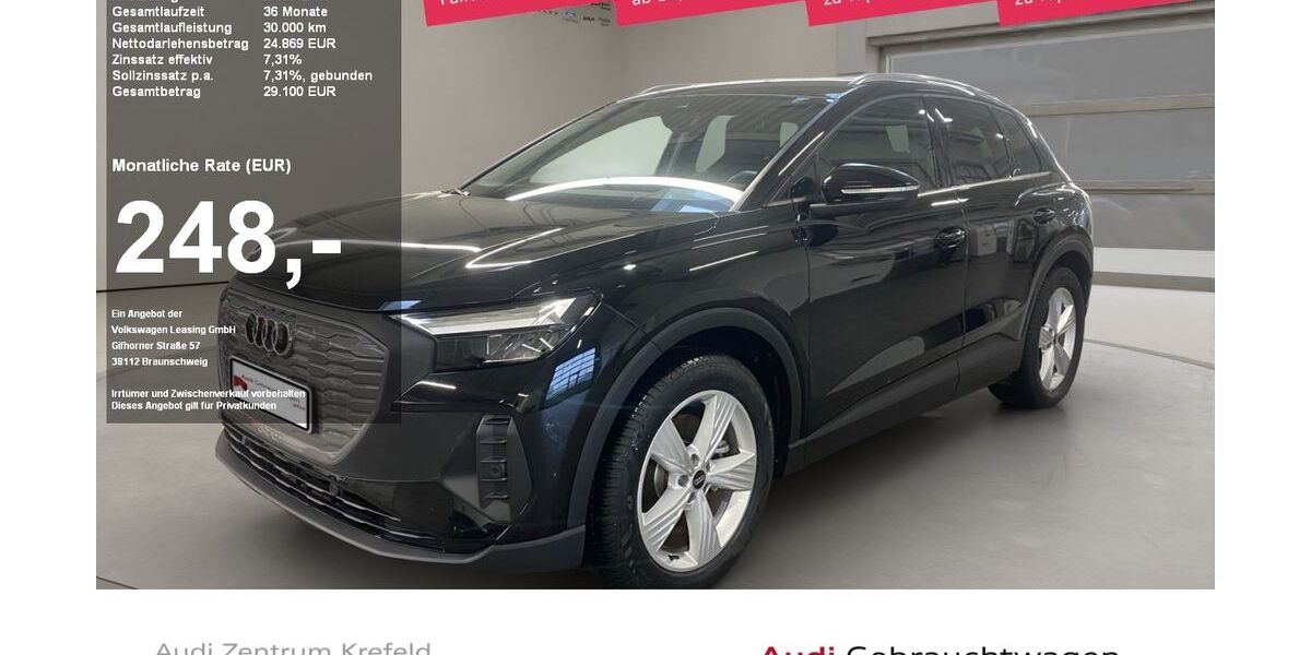 Audi Q4 e-tron 31.630 km 24.869 &euro; Krefeld 47805