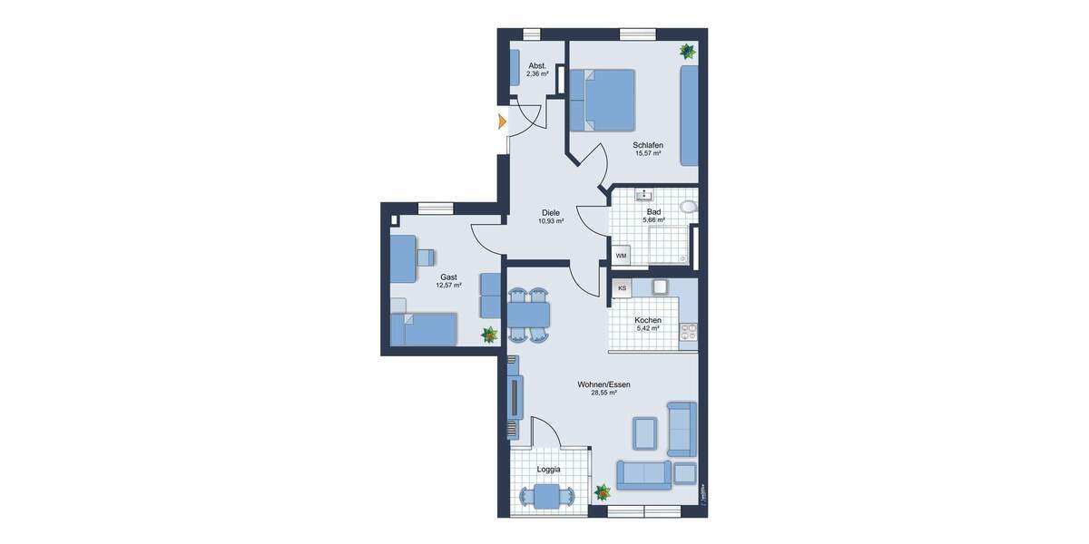 Ein Zuhause im Zentrum, das mitdenkt - komfortabel, barrierefrei und nah am Stadtleben 3 zimmer