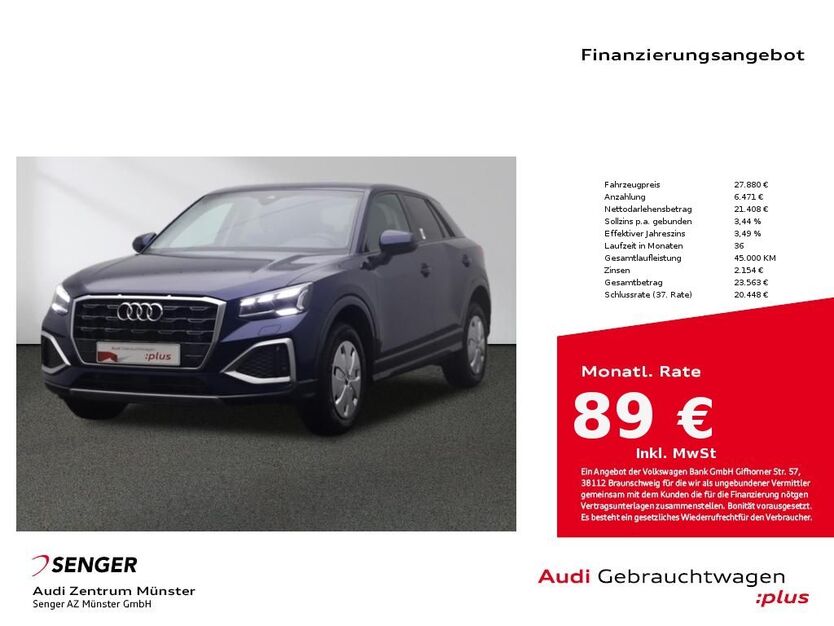 Audi Q2 9.740 km 27.880 € Münster 48153