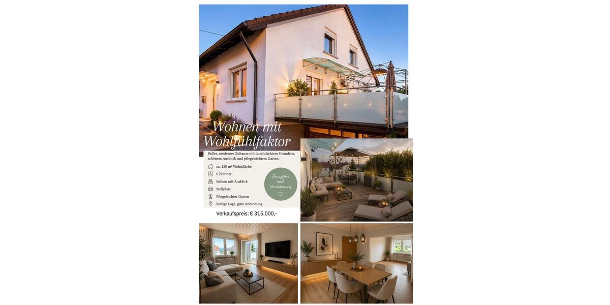 Doppelhaushälfte Neuwied Feldkirchen - 6 Zimmer, 120 m&sup2;, 315.000&euro; | Angebot:26896447