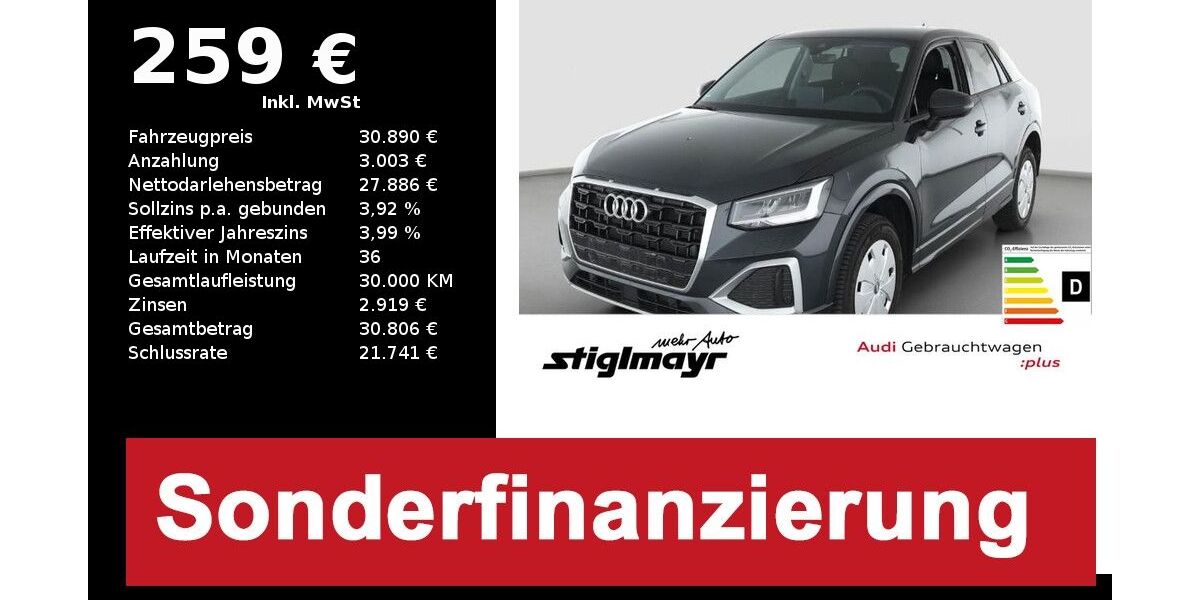 Audi Q2 7.677 km 30.890 &euro; Pfaffenhofen 85276