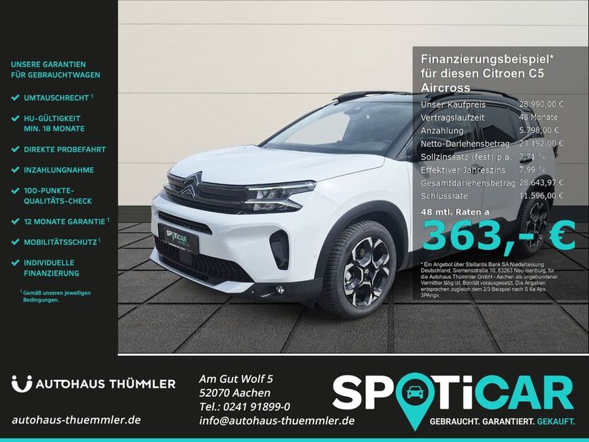 Citroen C5 Aircross 4.990 km 28.490 € Aachen 52070