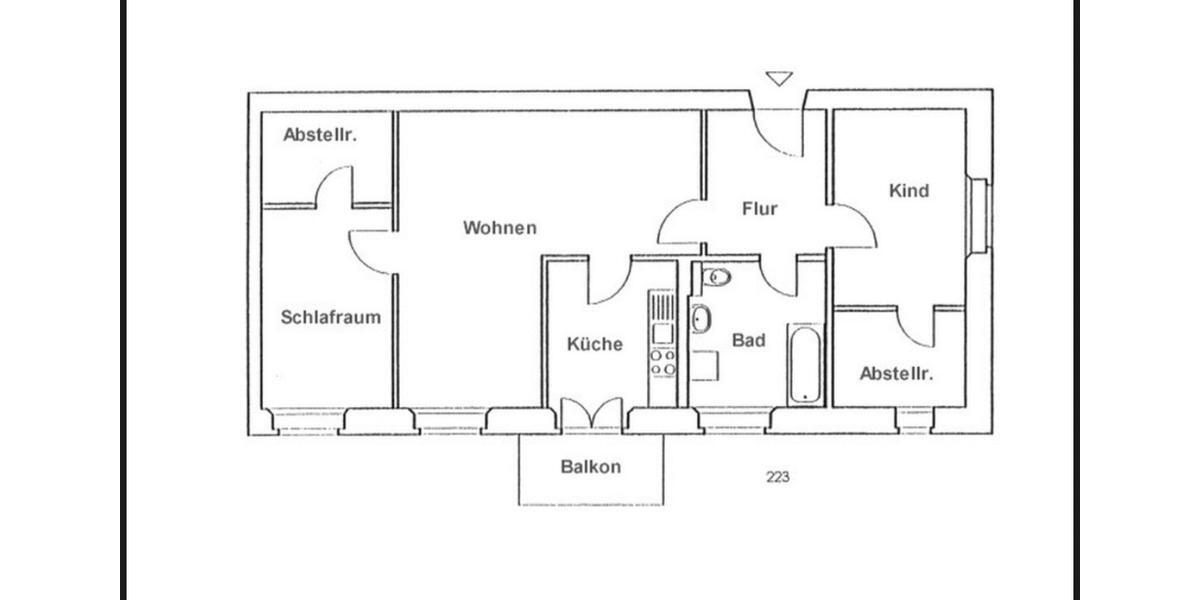 Etagenwohnung Bad Freienwalde (Oder) - 3 Zimmer, 90 m&sup2;, 898&euro; | Angebot:26351803