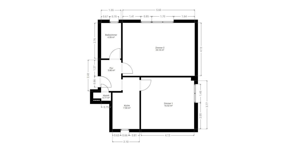 Etagenwohnung Schenefeld - 2 Zimmer, 51 m&sup2;, 230.000&euro; | Angebot:26696784