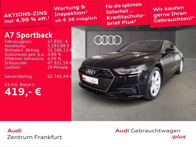 Audi A7 11.558 km 57.850 € Frankfurt am Main 60314
