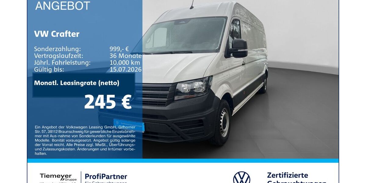 VW Crafter 34.600 km 36.770 &euro; Recklinghausen 45663