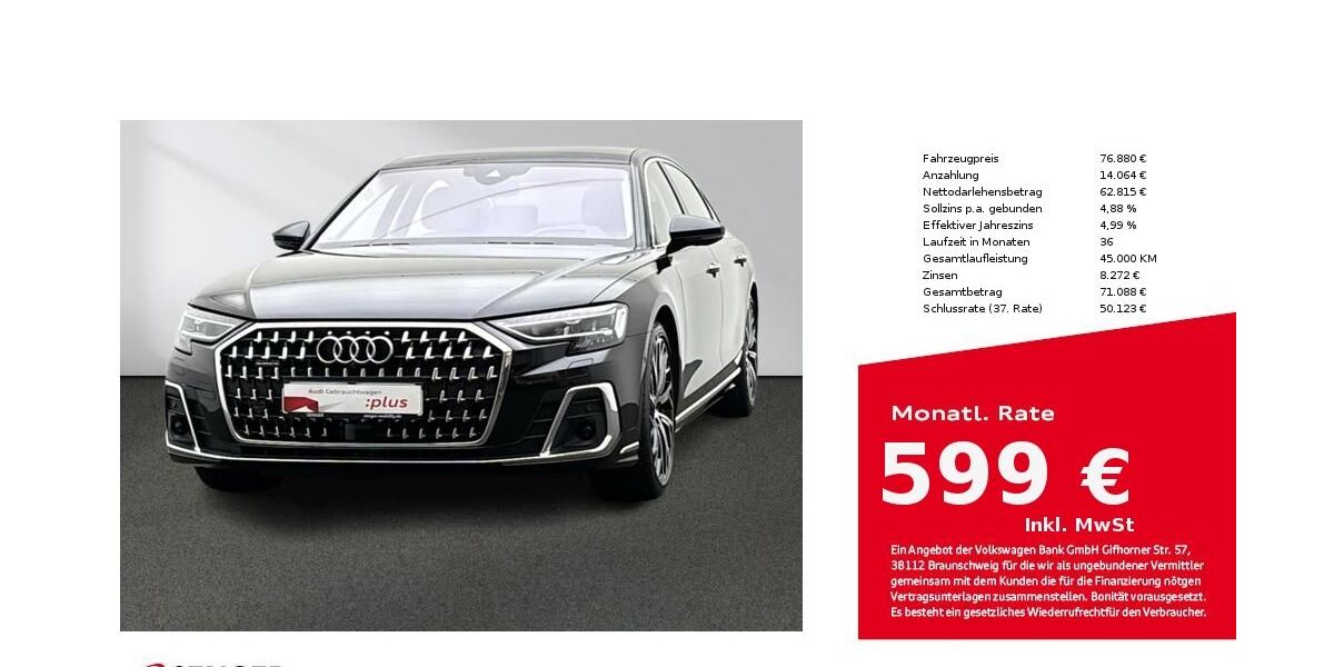 Audi A8 37.519 km 76.880 &euro; Lingen 49809