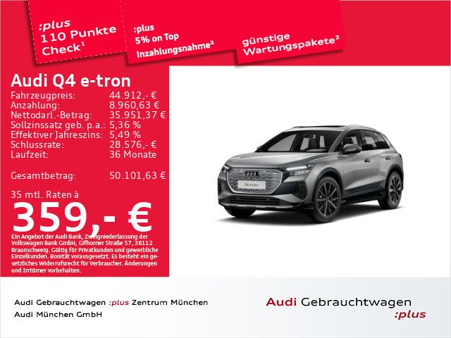 Audi Q4 e-tron 35.483 km 39.476 &euro; Eching 85386