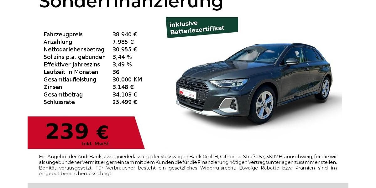 Audi A3 8.083 km 38.940 &euro; Dessau-Roßlau 06844