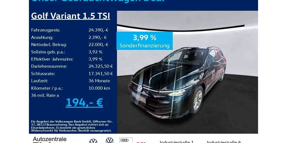 VW Golf 10.100 km 24.790 &euro; Heiligenroth 56412