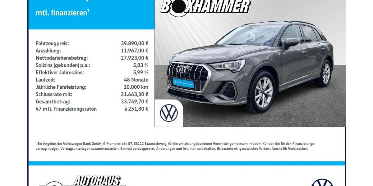 Audi Q3 27.124 km 39.890 &euro; Bad Aibling 83043