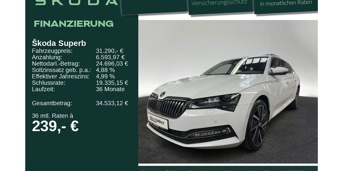 Skoda Superb 18.288 km 31.290 &euro; Neu-Ulm 89231