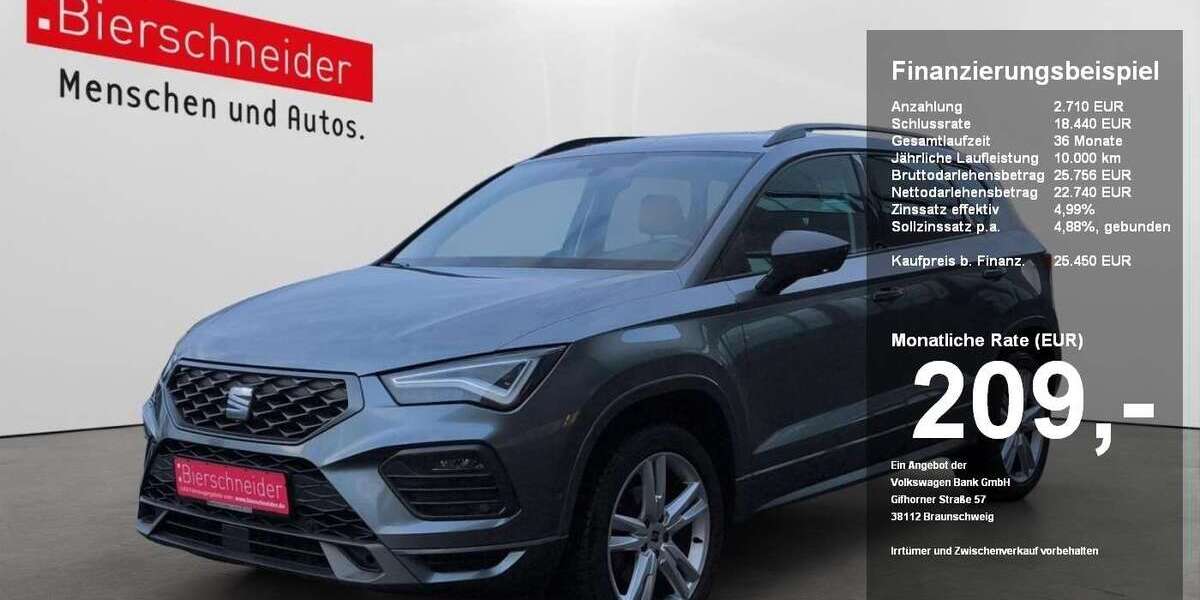 Seat Ateca 38.776 km 25.450 &euro; Regensburg 93055