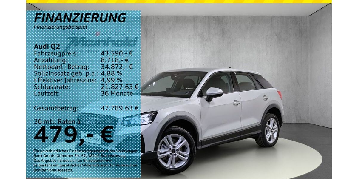 Audi Q2 6.000 km 43.590 &euro; Auerbach/Rebesgrün 08209