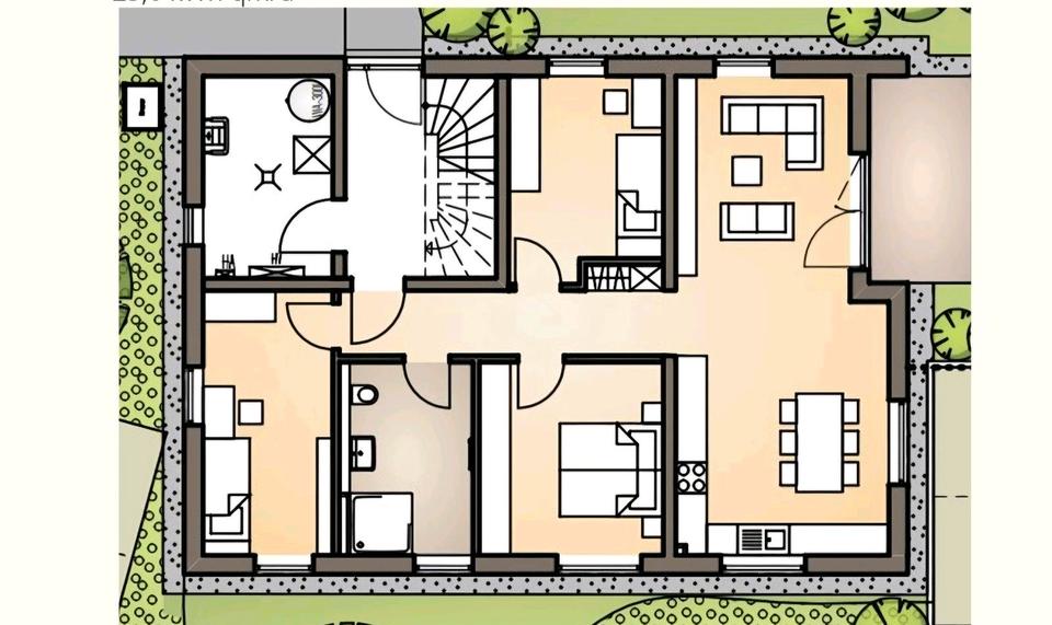 Etagenwohnung Mömbris - 4 Zimmer, 95 m&sup2;, 1.235&euro; | Angebot:25018049