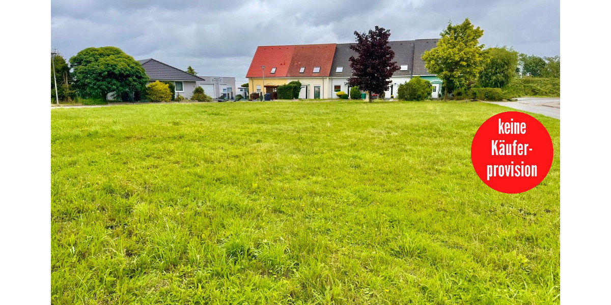 HORN IMMOBILIEN ++ Baugrundstück in Pasewalk, Einfamilienhaus oder zwei Doppelhaushälften - Grundstück Pasewalk | Angebot:25263360