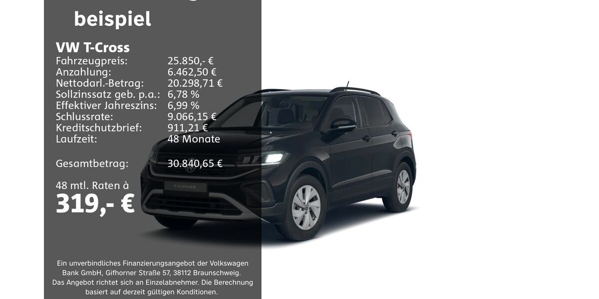 VW T-Cross 9.514 km 25.750 &euro; Groß-Umstadt 64823