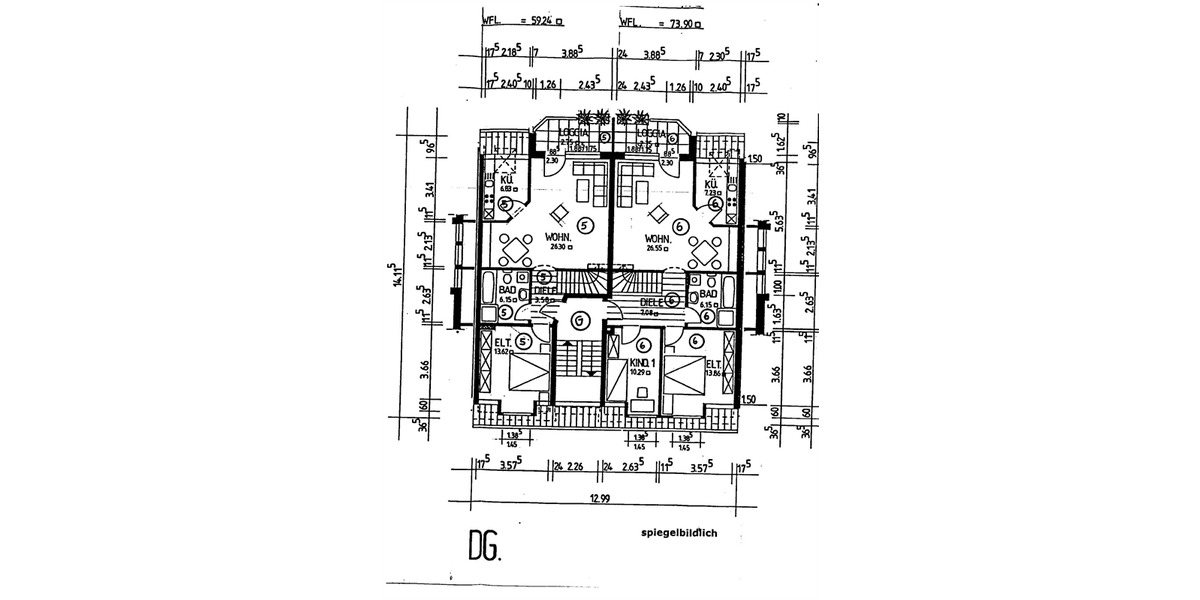 Etagenwohnung Rheinberg Budberg - 3 Zimmer, 90 m&sup2;, 820&euro; | Angebot:25777852