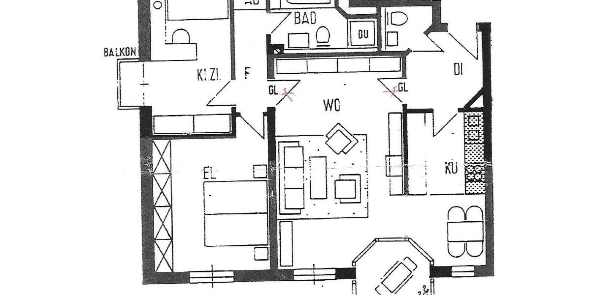 Etagenwohnung Mering - 3 Zimmer, 79 m&sup2;, 1.030&euro; | Angebot:24726841