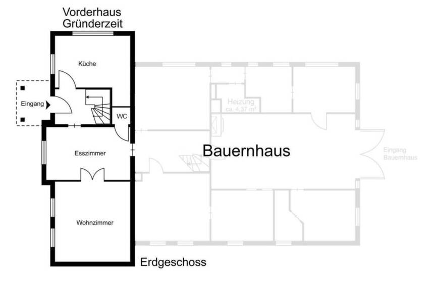 Renoviertes Altbau-Haus aus der Gründerzeit in Bauernhaus-Umgebung Alt-Osdorf 5 zimmer