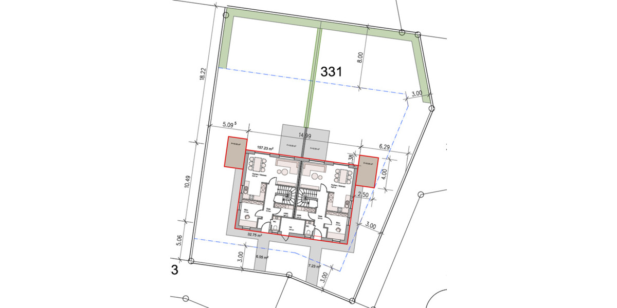 DHH rechts in Bahnhofsnähe Augustfehn Erstbezug 5 zimmer
