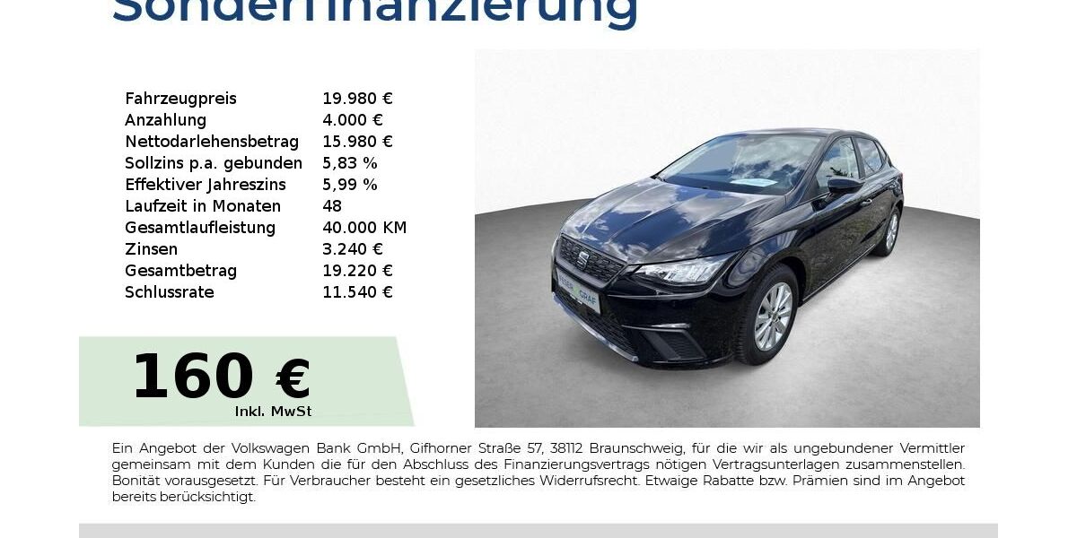Seat Ibiza 12.600 km 19.980 &euro; Schwabach 91126