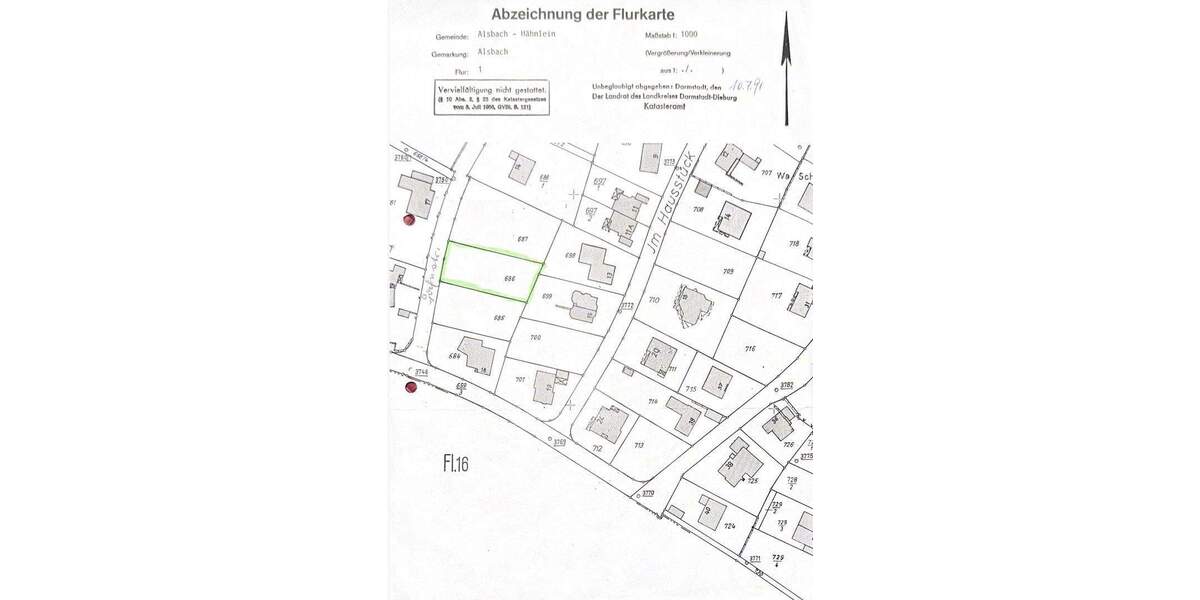 Grundstück Alsbach-Hähnlein Alsbach - 1.150.000&euro; | Angebot:24827019