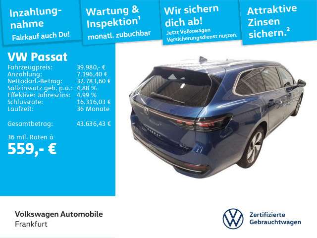 VW Passat 28.007 km 39.980 &euro; Frankfurt 60326