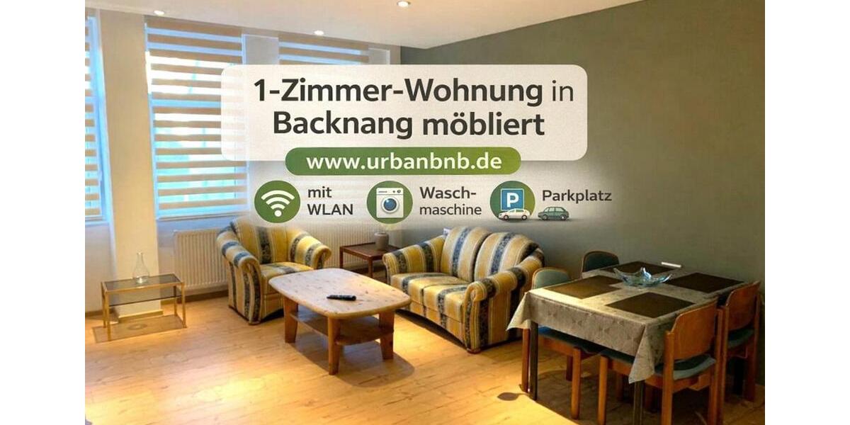 Wohnen auf Zeit Backnang - 1 Zimmer, 38 m&sup2;, 1.450&euro; | Angebot:26210781